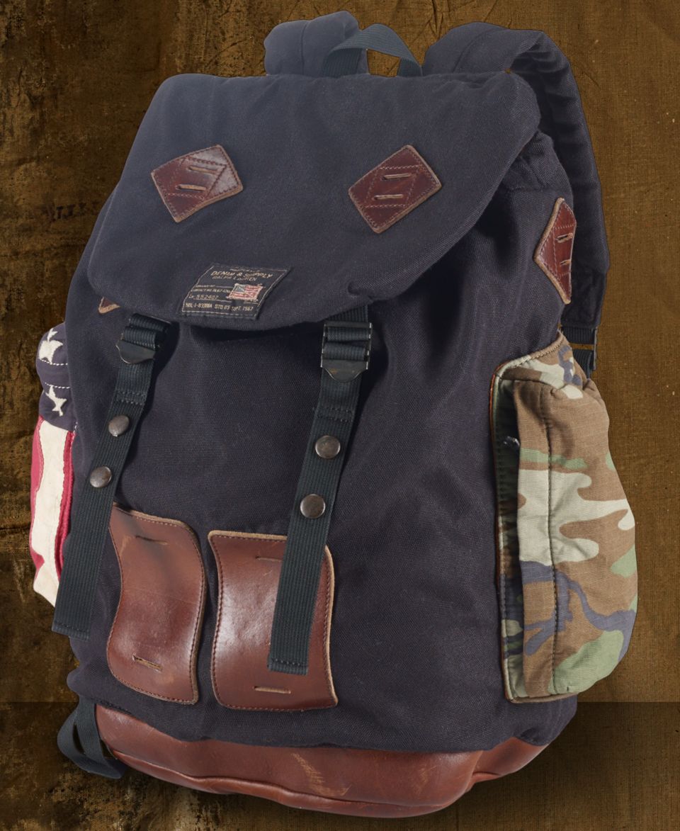 Denim & Supply Ralph Lauren Camo Print Messenger Bag   Bags & Backpacks   Men