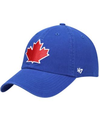 Мужская регулируемая шляпа Royal Toronto Blue Jays Leaf Clean Up синего цвета