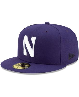 Мужская приталенная шляпа New Era фиолетового цвета с логотипом основной команды Northwestern Wildcats Basic 59 FIFTY фиолетового цвета