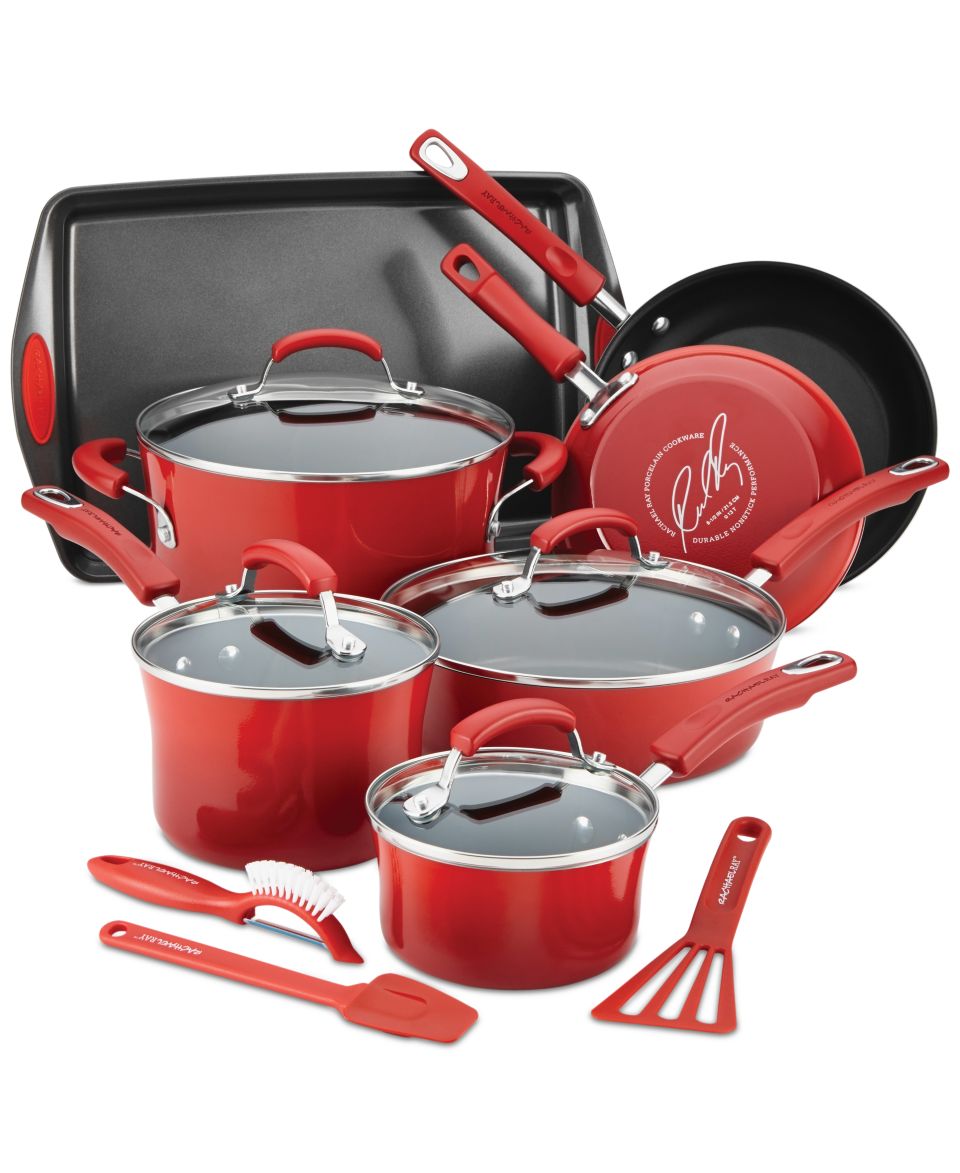 Rachael Ray Hard Enamel Nonstick 14 Piece Cookware Set