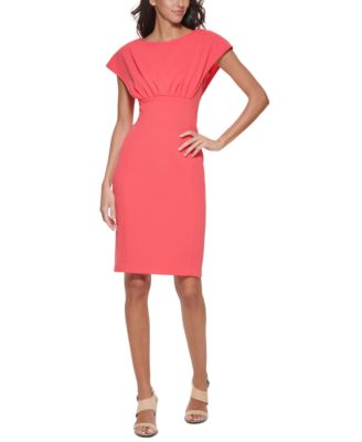 calvin klein capelet sheath dress