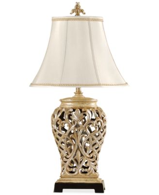 StyleCraft Open-Lace Scroll Table Lamp 