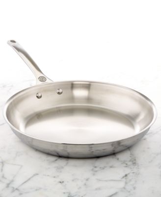 Le Creuset 12-дюймовая 3-слойная сковорода из нержавеющей стали с алюминиевым сердечником