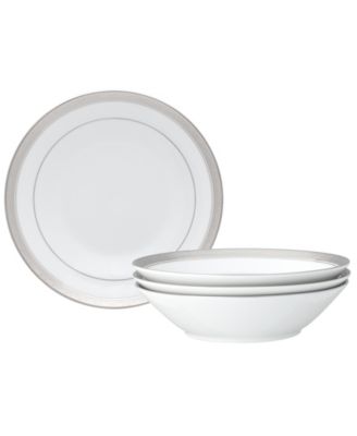 Платиновый набор Noritake Crestwood Platinum из 4 суповых мисок, сервиз на 4 персоны