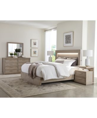 РАСПРОДАЖА! Спальный гарнитур Cascade из 3 предметов (двуспальная кровать, комод и тумбочка) белого цвета