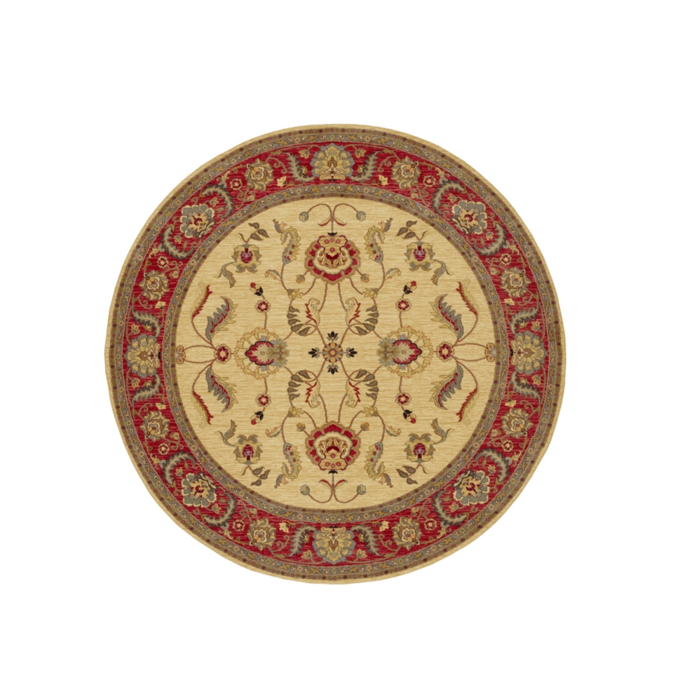 Karastan Round Area Rug, Ashara Agra Ivory 8 8