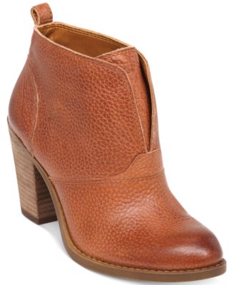 lucky brand booties leather