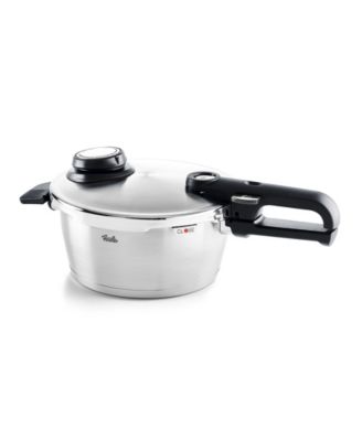 Скороварка Fissler Vitavit Премиум-класса из нержавеющей стали емкостью 2,6 литра со вставкой для приготовления на пару