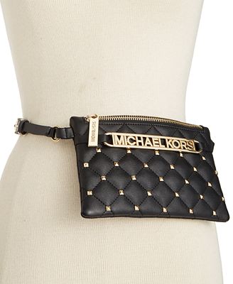 MICHAEL Michael Kors Quilted Studded Belt Bag - Handbags & Accessories ...