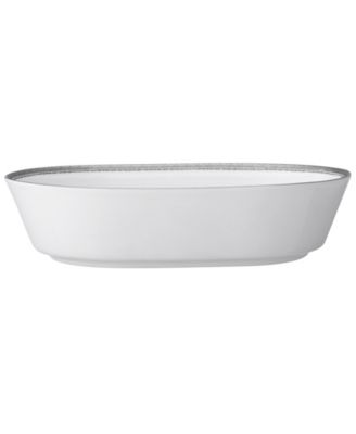 Овальная миска для овощей Noritake Whiteridge Platinum, 9,75 дюйма, 46 унций