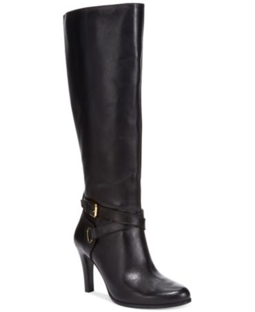 Lauren Ralph Lauren Becca Wide Calf Tall Dress Boots - Boots - Shoes ...