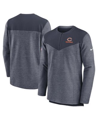 Мужская куртка Nike Navy Chicago Bears Sideline Lockup Performance с застежкой на четверть молнии