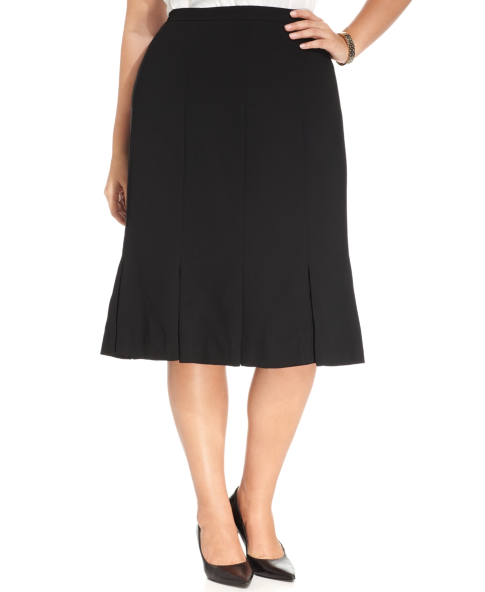 Kasper Plus Size Pleated Skirt   Wear to Work   Women