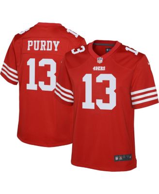 Игровая майка Nike Youth Boys Brock Purdy Scarlet San Francisco 49ers