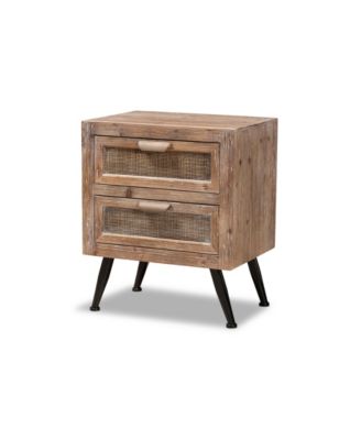 Прикроватная тумбочка Baxton Studio Calida Mid-Century Modern 22,8 