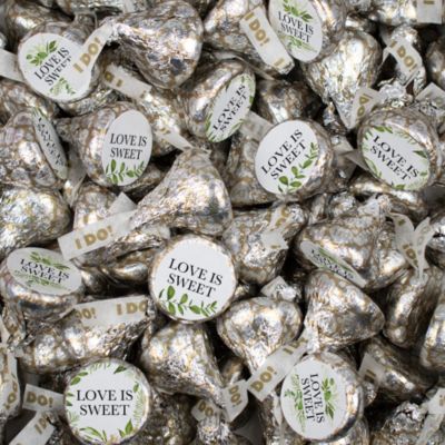 Just Candy Свадебные сладости в молочном шоколаде Hershey's Kisses - Конфеты в комплекте - Требуется сборка, 75 штук