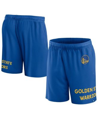 Мужские сетчатые шорты Fanatics Royal Golden State Warriors для штрафных бросков