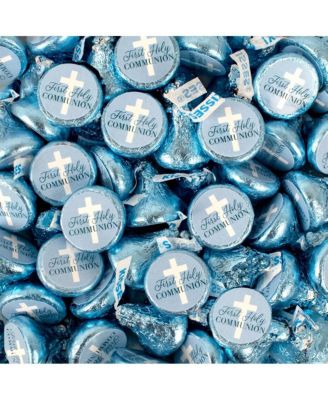 Конфеты Just Candy Boy для первого Причастия Hershey's Kisses Молочный шоколад, 90 штук