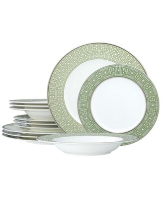 Платиновый набор Noritake Infinity Green, рассчитанный на 4 персоны