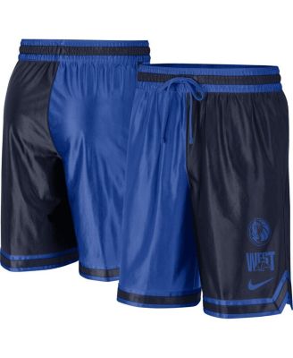 Мужские шорты Nike Navy, синие Dallas Mavericks Courtside Versus Force Split DNA Performance синего цвета