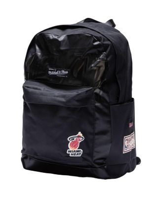 Молодежный командный рюкзак Mitchell & Ness Black Miami Heat для мальчиков и девочек