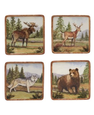 Сертифицированный набор International Mountain Summit из 4 тарелок для канапе