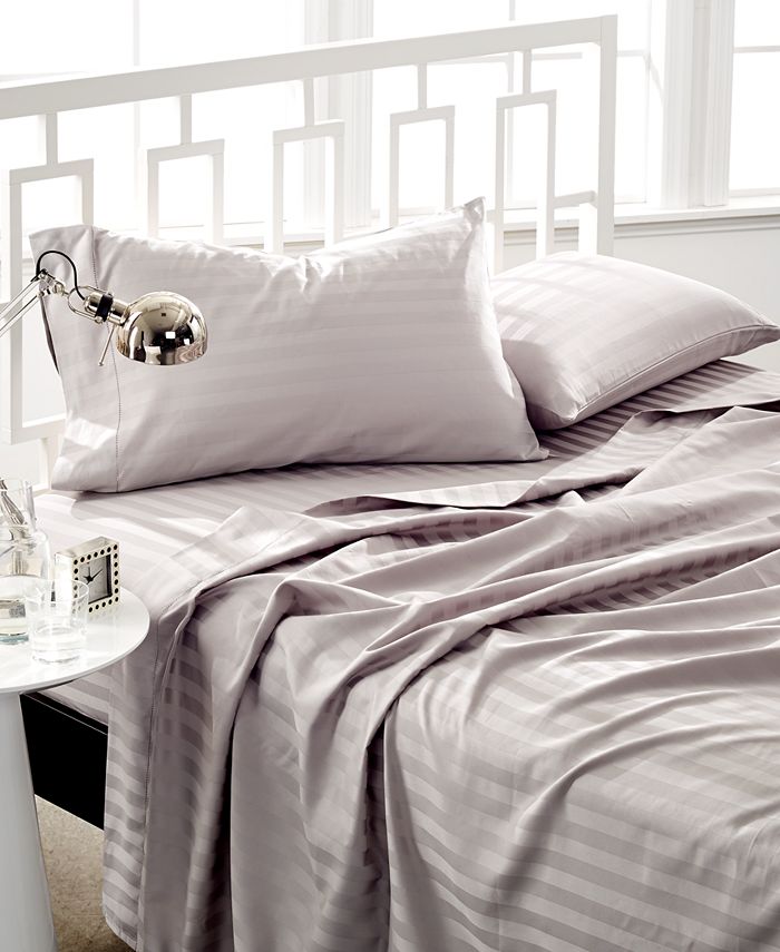 Charter Club Stripe Extra Deep Pocket Queen 4pc Sheet Set, 500 Thread