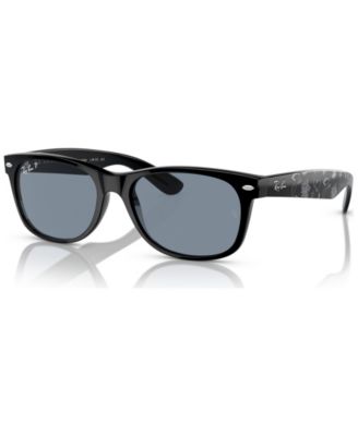 Солнцезащитные очки Ray-Ban Унисекс с поляризацией Disney, New Wayfarer The Little Mermaid RB2132, черные