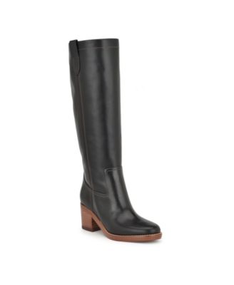 Женские сапоги до колена Nine West Womens Hecee на блочном каблуке с круглым носком 38790₽