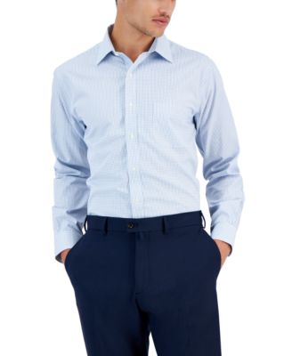 Мужская рубашка в синюю клетку Brooks Brothers B by Mens Regular Fit в негладкую клетку 11890₽