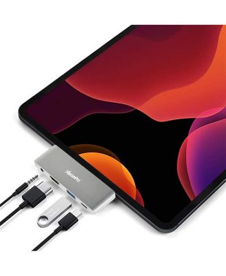Xtrempro USBC-4HMUPD 3,5-мм адаптер-концентратор USB C для Ipad Pro 4-В-1 Mini Hub с разъемом для зарядки наушников Hdmi 4K Pd белый