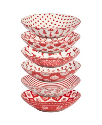 Сертифицированные международные суповые тарелки с мятными конфетами, набор из 6 штук