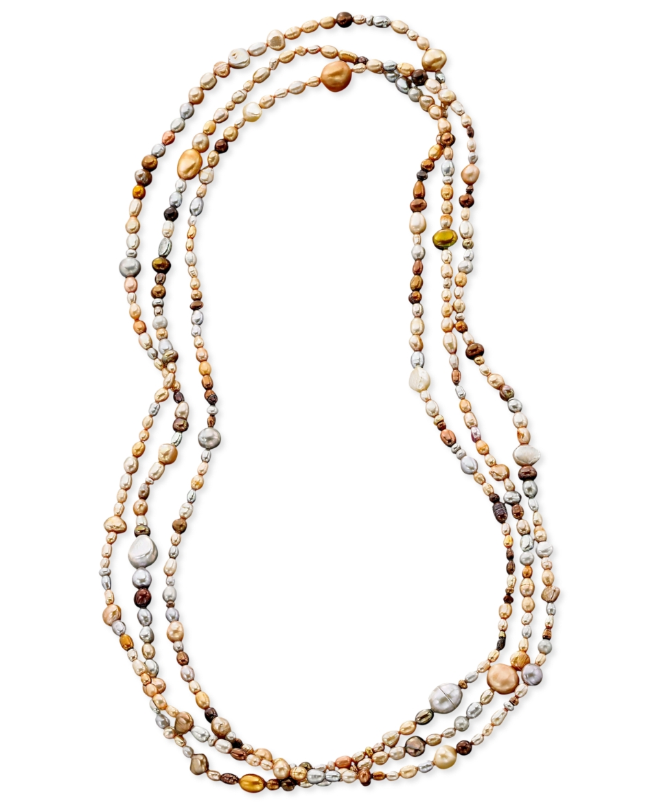 Multicolored Freshwater Pearl Strand, 72   Necklaces   Jewelry