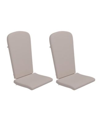Набор MERRICK LANE Riviera Из 2 подушек для кресел Adirondack с высокой спинкой в помещении и на Открытом Воздухе с Эластичным Ремешком и Водонепроницаемыми чехлами