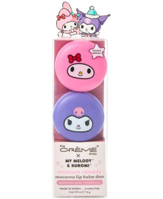 Магазин косметики, 2 шт. Набор бальзамов для губ My Melody и Kuromi Macaron, белый