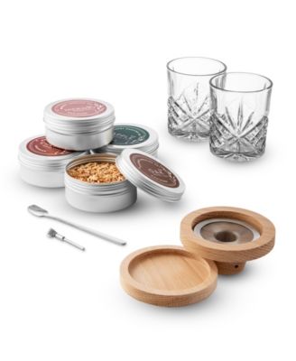 Коптильня для виски Godinger Dublin Crystal, набор из 9 предметов