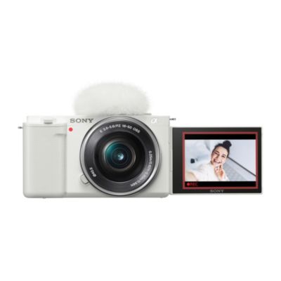 Sony Alpha ZV-E10 APS-C беззеркальная камера для видеоблога с объективом 16-50 мм, белый цвет