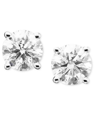 white gold stud earrings for women