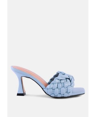 Лондонские тряпичные женские босоножки Celie с плетеным ремешком на среднем каблуке