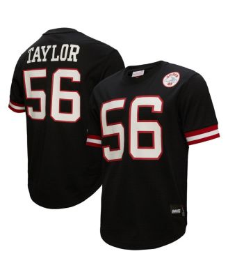 Мужская футболка Mitchell & Ness Lawrence Taylor Black New York Giants Big and Tall с именем и номером игрока в сетке