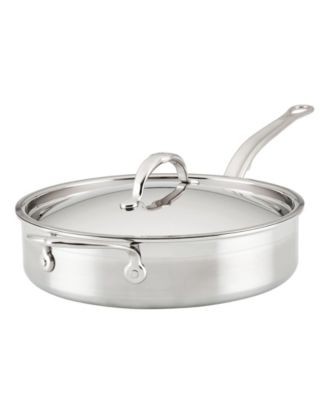 Сковорода для сотейника Hestan® ProBond Clad TITUM® из нержавеющей стали с антипригарным покрытием объемом 3 литра, покрытая пленкой