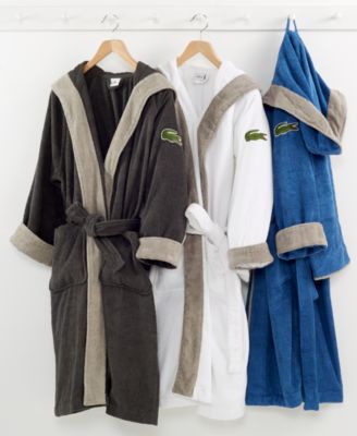 Lacoste CLOSEOUT! Signature Hooded Robe 