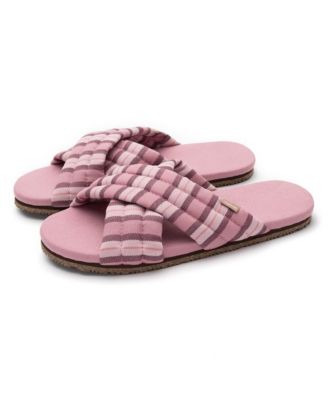 Женские тапочки Feelgoodz Artisan со стеганым перекрестным ремешком в помещении на улице домашняя обувь 7990₽