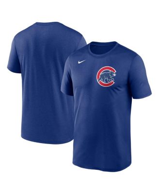 Мужская футболка Nike Royal Chicago Cubs Fuse Legend синего цвета