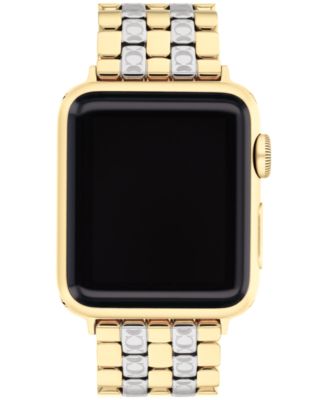 Женский двухцветный ремешок для часов COACH из нержавеющей стали Apple Strap 38мм/40мм/41мм