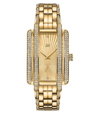 Женские часы JBW с бриллиантом Mink (1/8 карата) из нержавеющей стали с покрытием из 18-каратного золота