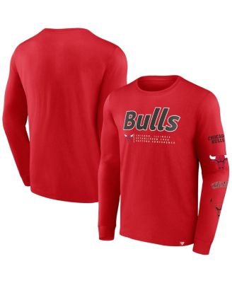 Мужская базовая футболка Fanatics Chicago Bulls с длинным рукавом