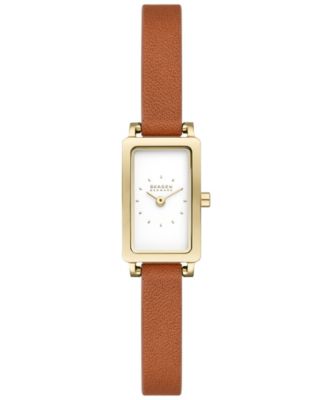 Женские часы Skagen Hagen Micro 30 мм, коричневые