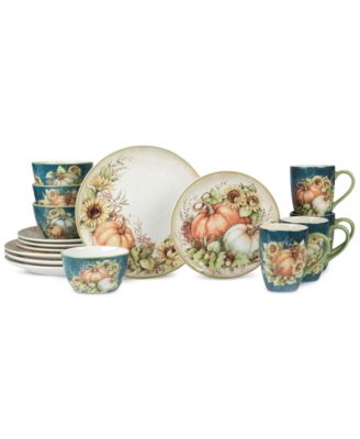 Сертифицированный международный набор посуды Autumn Breeze из 16 предметов, рассчитанный на 4 персоны