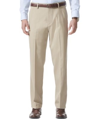 Comfort Relaxed Fit Khaki Stretch Pants 